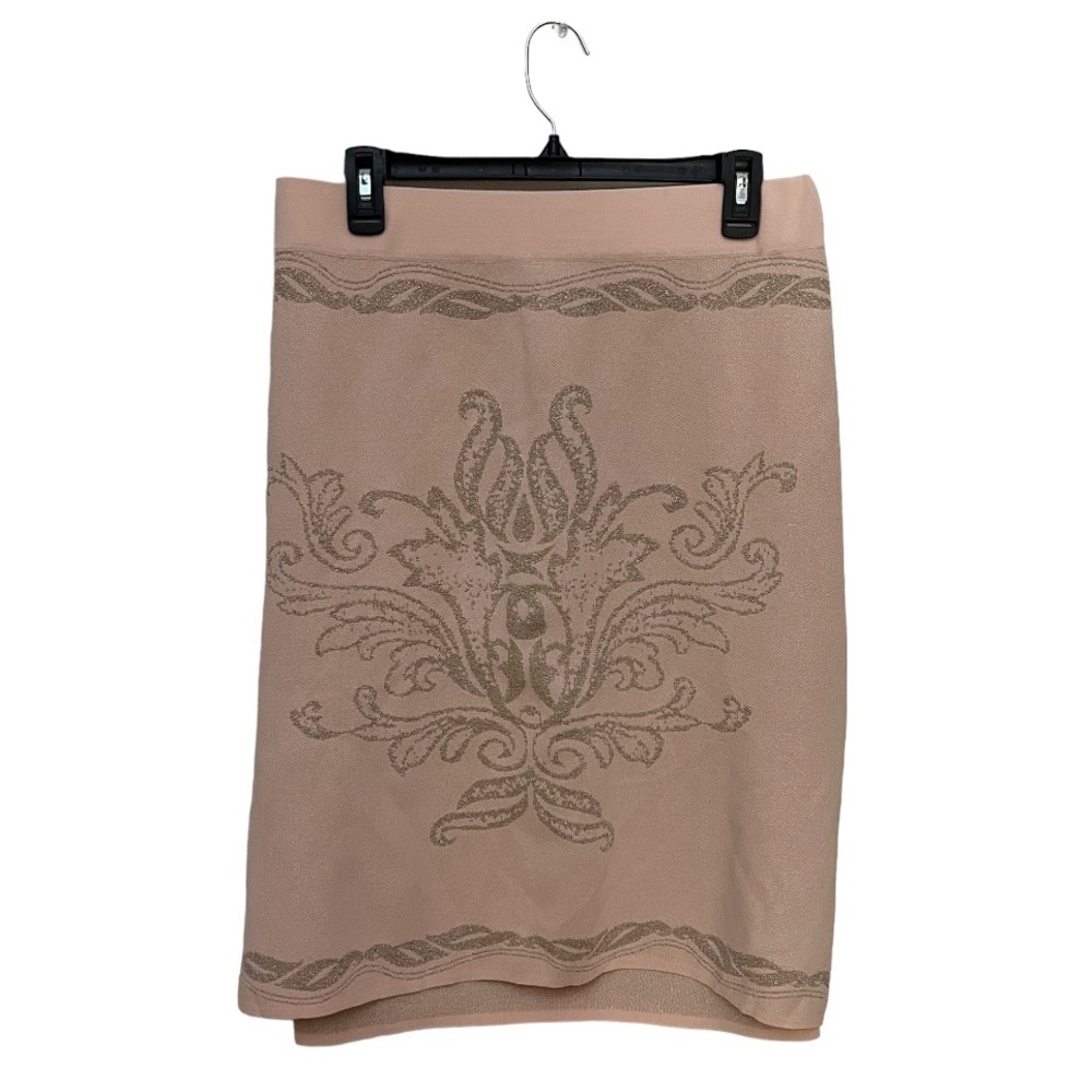 Monroe & Main Viscose Blend Pink Elegant Style Midi Skirt Size 3X